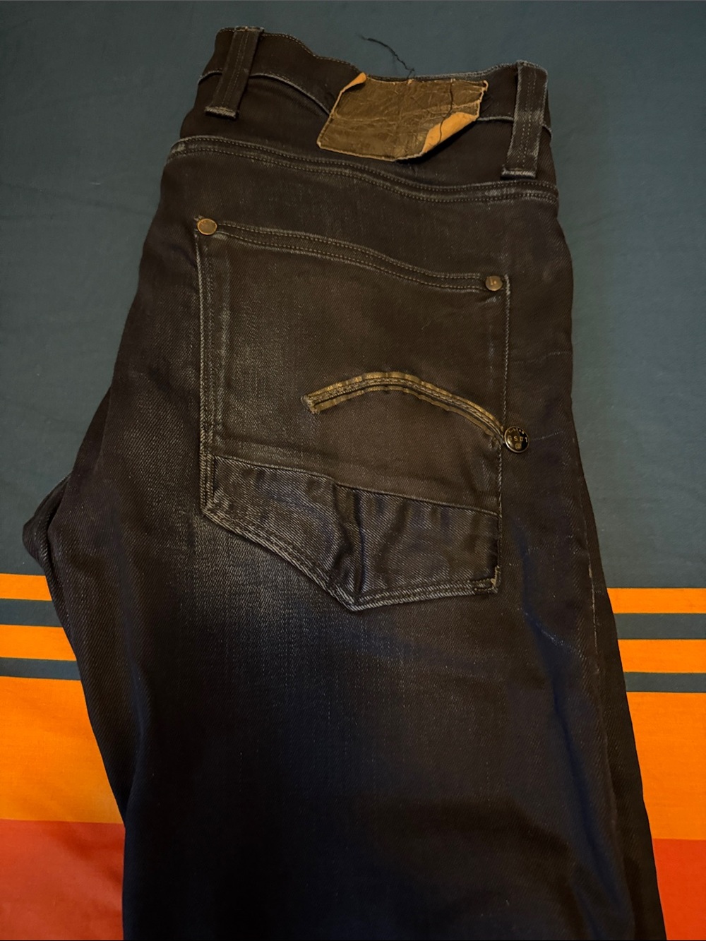 GSTAR Men's Slim Straight Jeans in Black